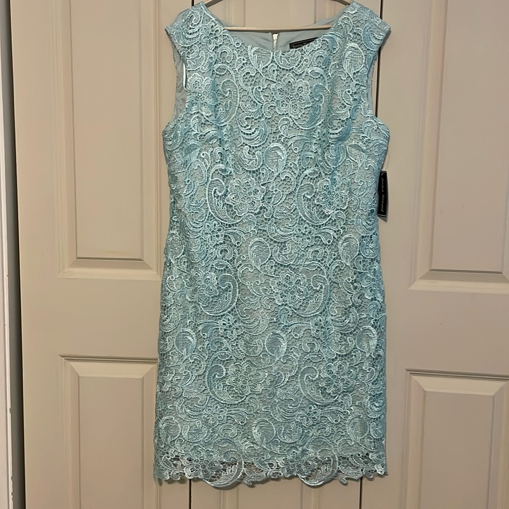 Jessica Howard missy dress size 14 in Aqua. NEW WITH TAGS